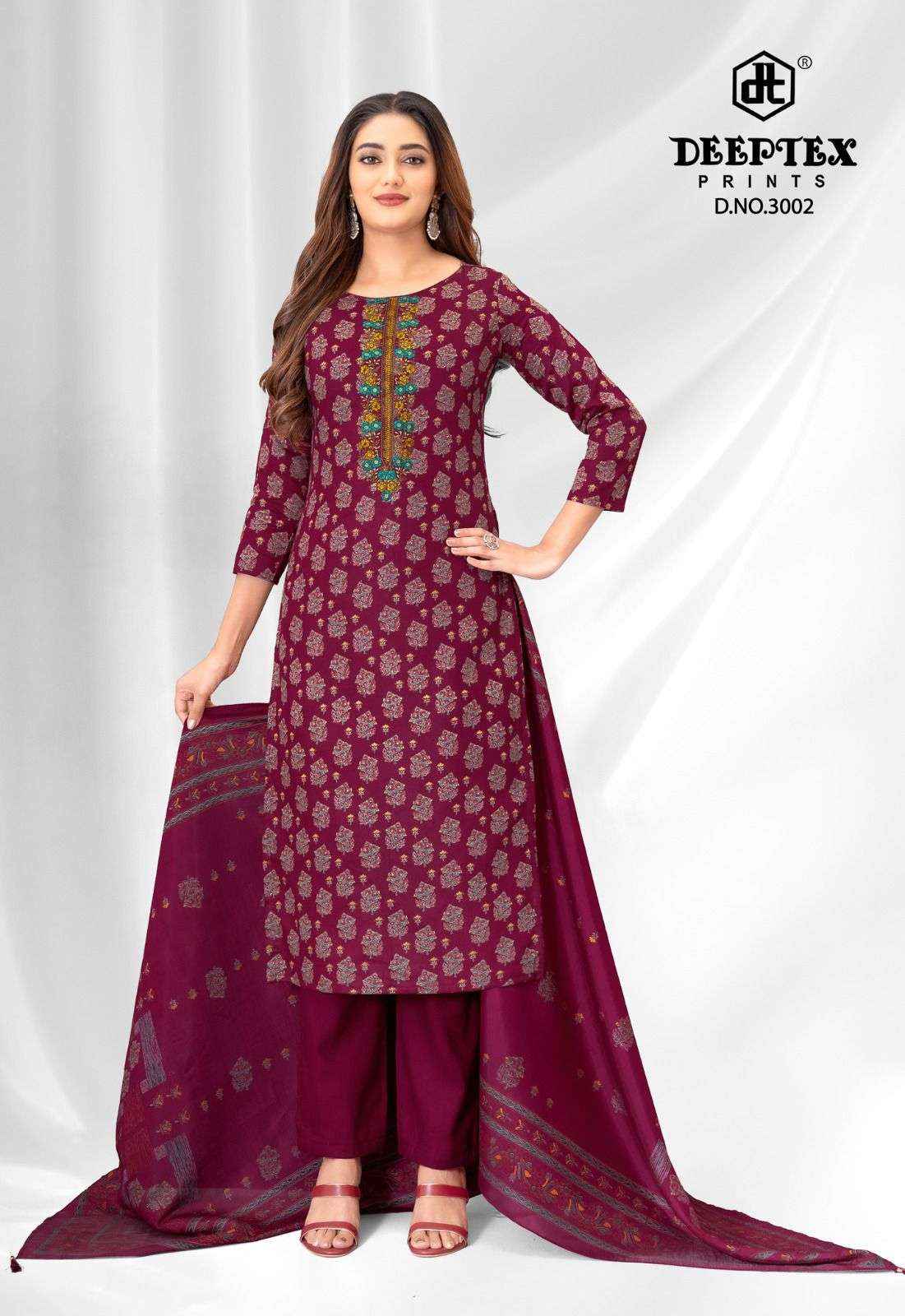 Deeptex Mausami Vol 3 Jam Satin Dress Material Surat Wholesale Market ( 8 Pcs Catalogue )