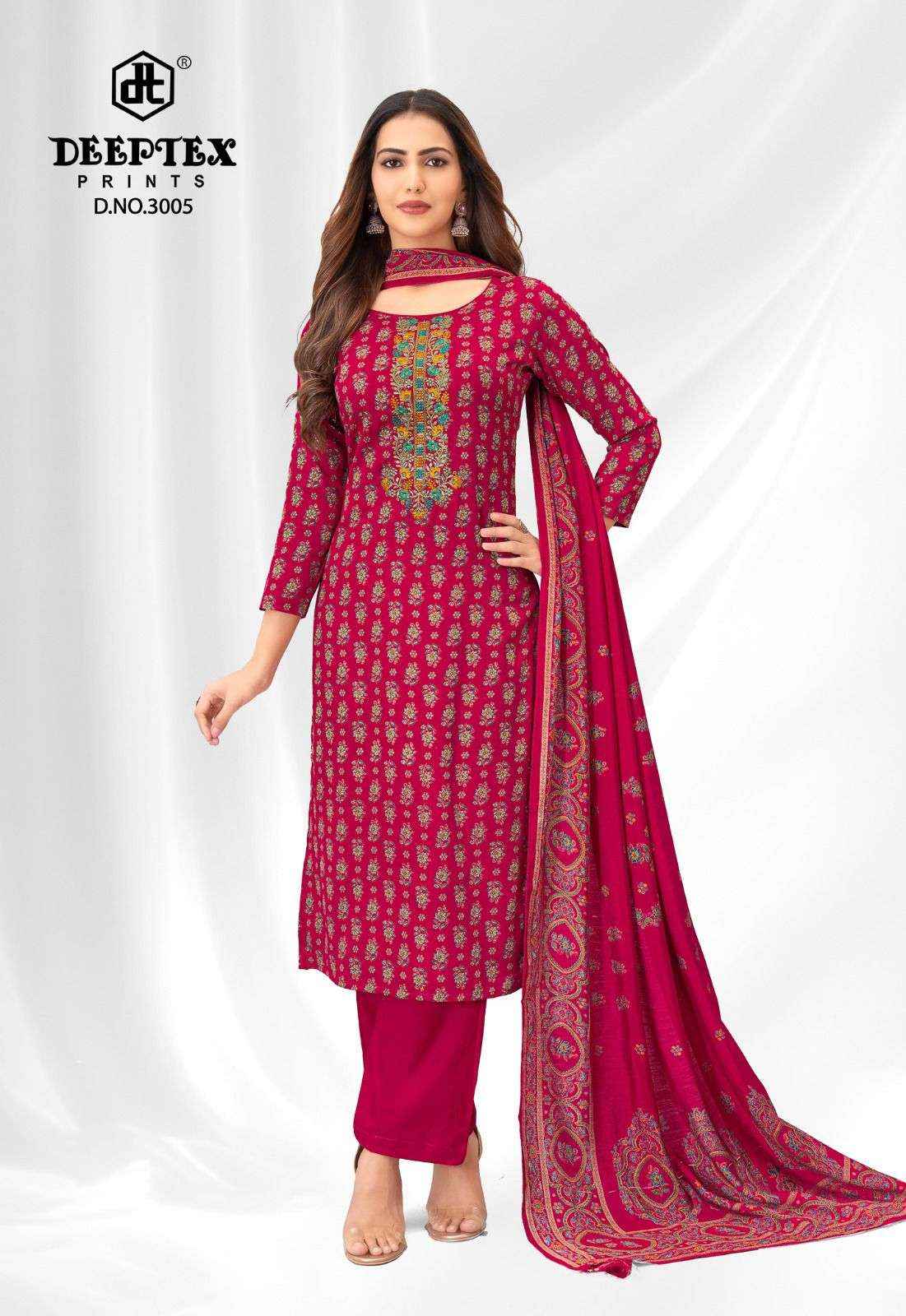 Deeptex Mausami Vol 3 Jam Satin Dress Material Surat Wholesale Market ( 8 Pcs Catalogue )