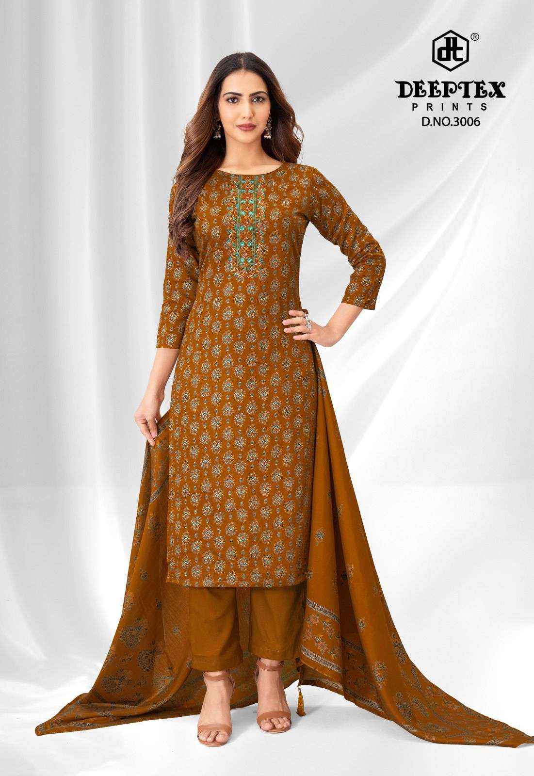 Deeptex Mausami Vol 3 Jam Satin Dress Material Surat Wholesale Market ( 8 Pcs Catalogue )