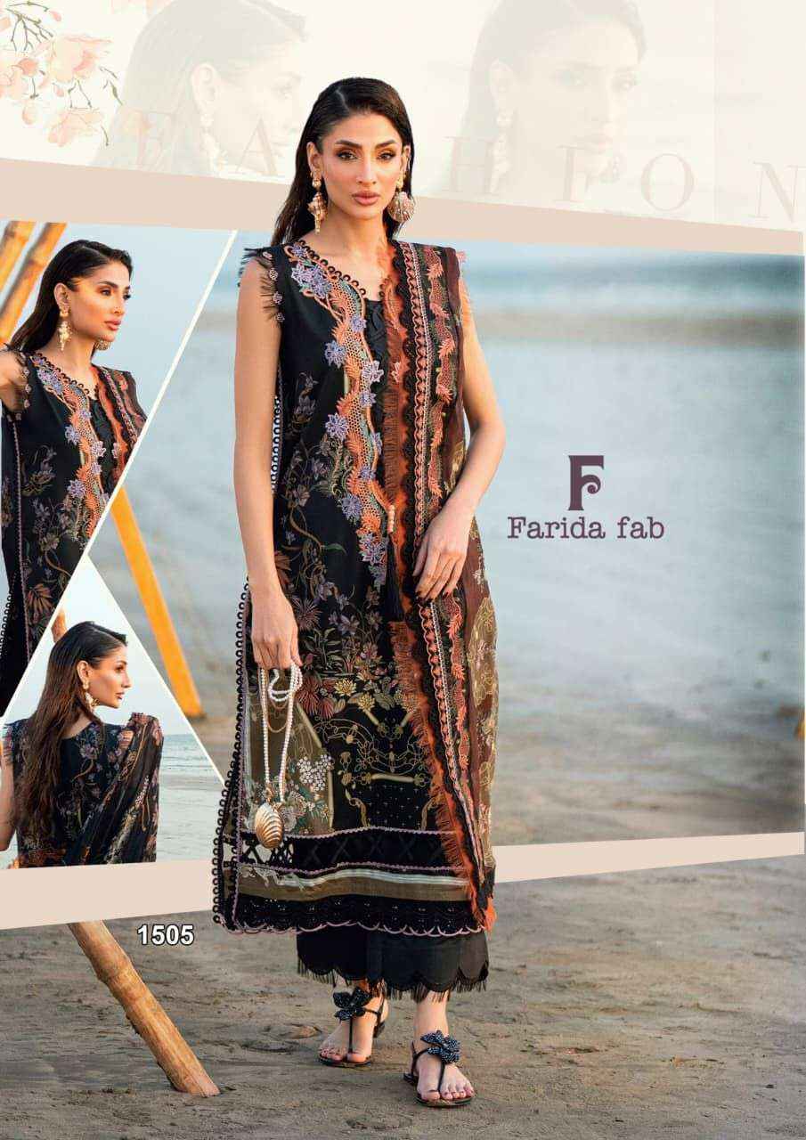 Farida Fab Crimson Vol 15 Cotton Dress Material Wholesale Catalogue ( 6 pcs Catalogue )