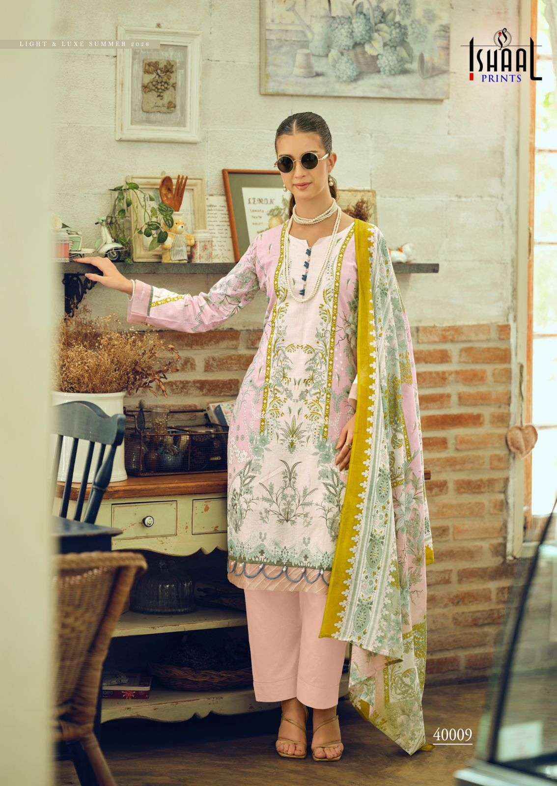 Ishaal Prints Gulmohar Combo Pure Lawn Cotton Salwar Kameez Wholesale Rate ( 10 Pcs Catalog )