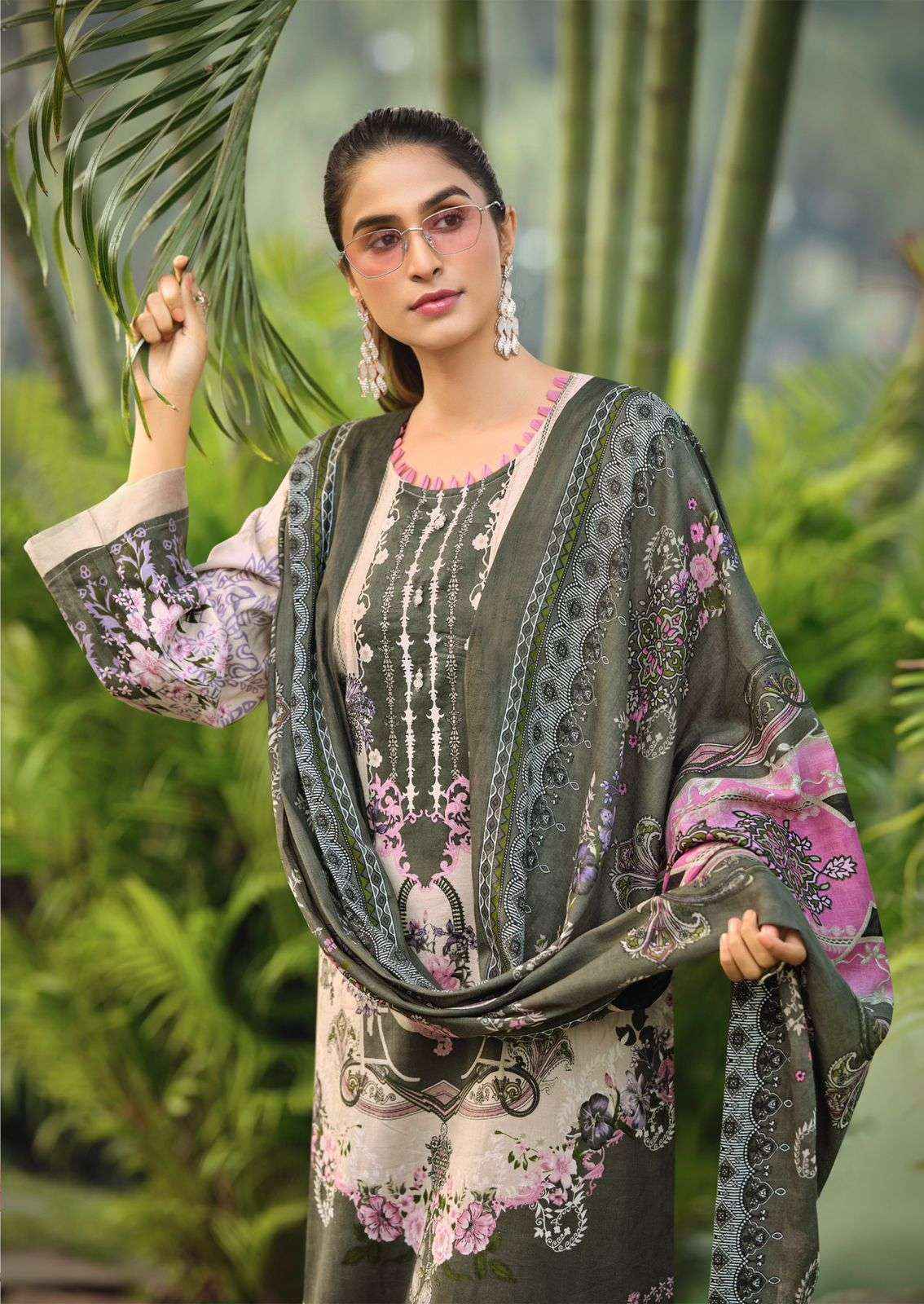 Ishaal Prints Gulmohar Combo Pure Lawn Cotton Salwar Kameez Wholesale Rate ( 10 Pcs Catalog )