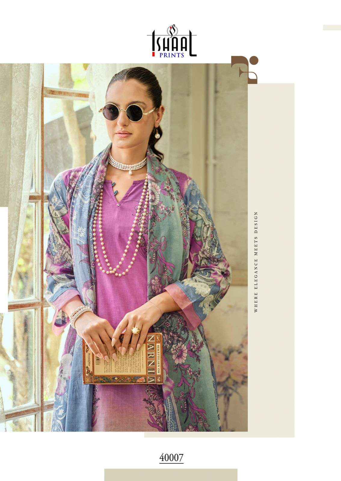 Ishaal Prints Gulmohar Combo Pure Lawn Cotton Salwar Kameez Wholesale Rate ( 10 Pcs Catalog )
