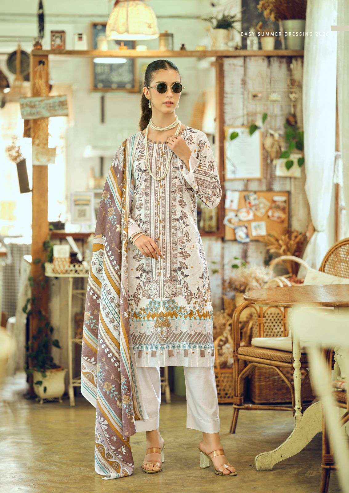 Ishaal Prints Gulmohar Combo Pure Lawn Cotton Salwar Kameez Wholesale Rate ( 10 Pcs Catalog )