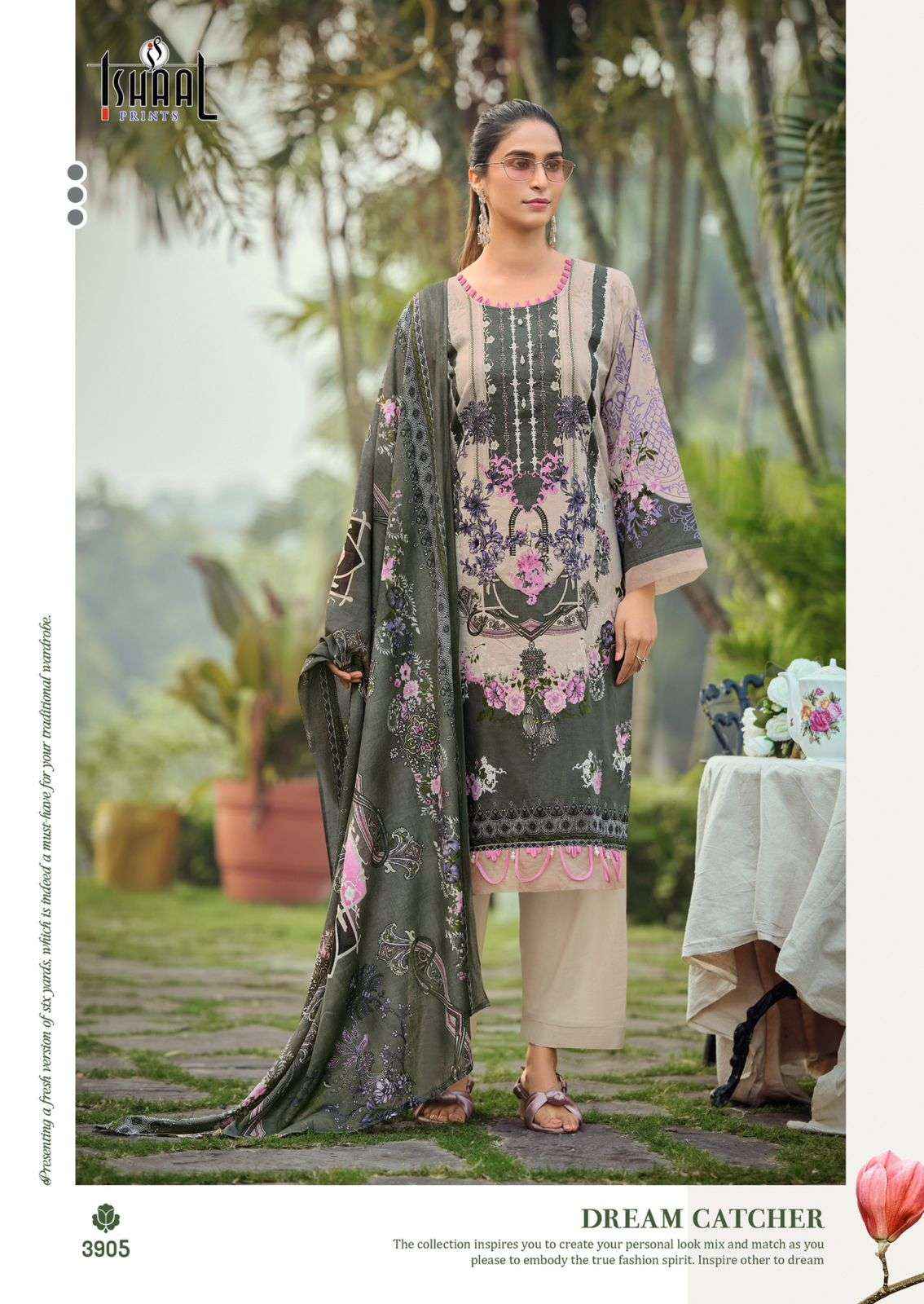 Ishaal Prints Gulmohar Combo Pure Lawn Cotton Salwar Kameez Wholesale Rate ( 10 Pcs Catalog )