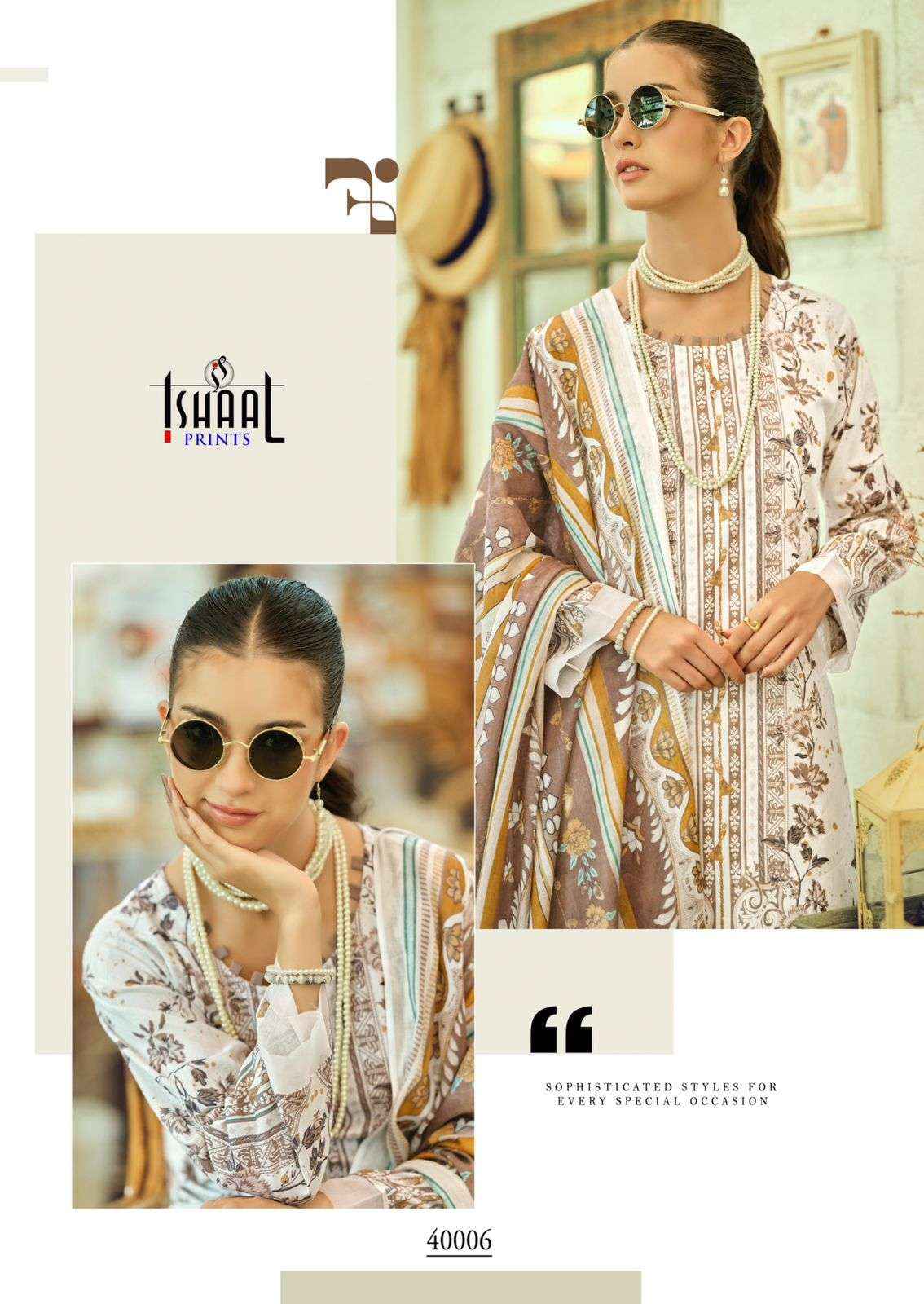 Ishaal Prints Gulmohar Combo Pure Lawn Cotton Salwar Kameez Wholesale Rate ( 10 Pcs Catalog )