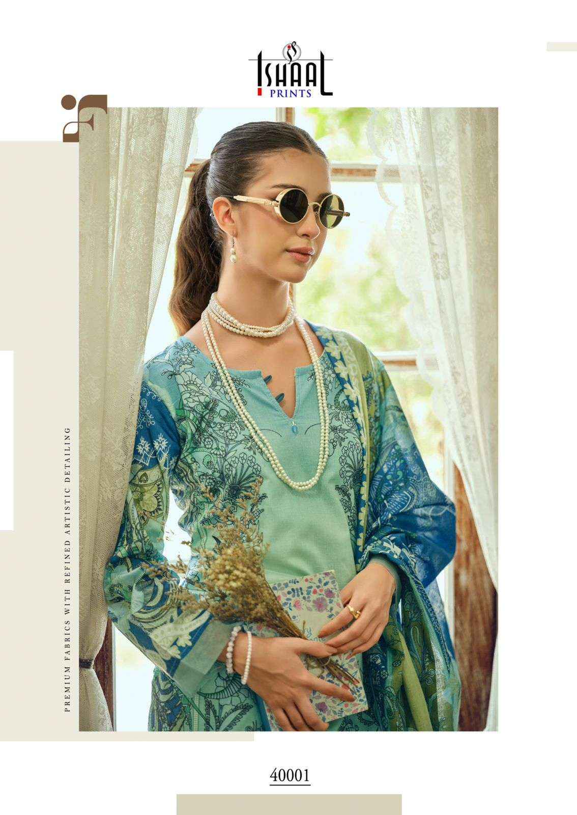 Ishaal Prints Gulmohar Combo Pure Lawn Cotton Salwar Kameez Wholesale Rate ( 10 Pcs Catalog )