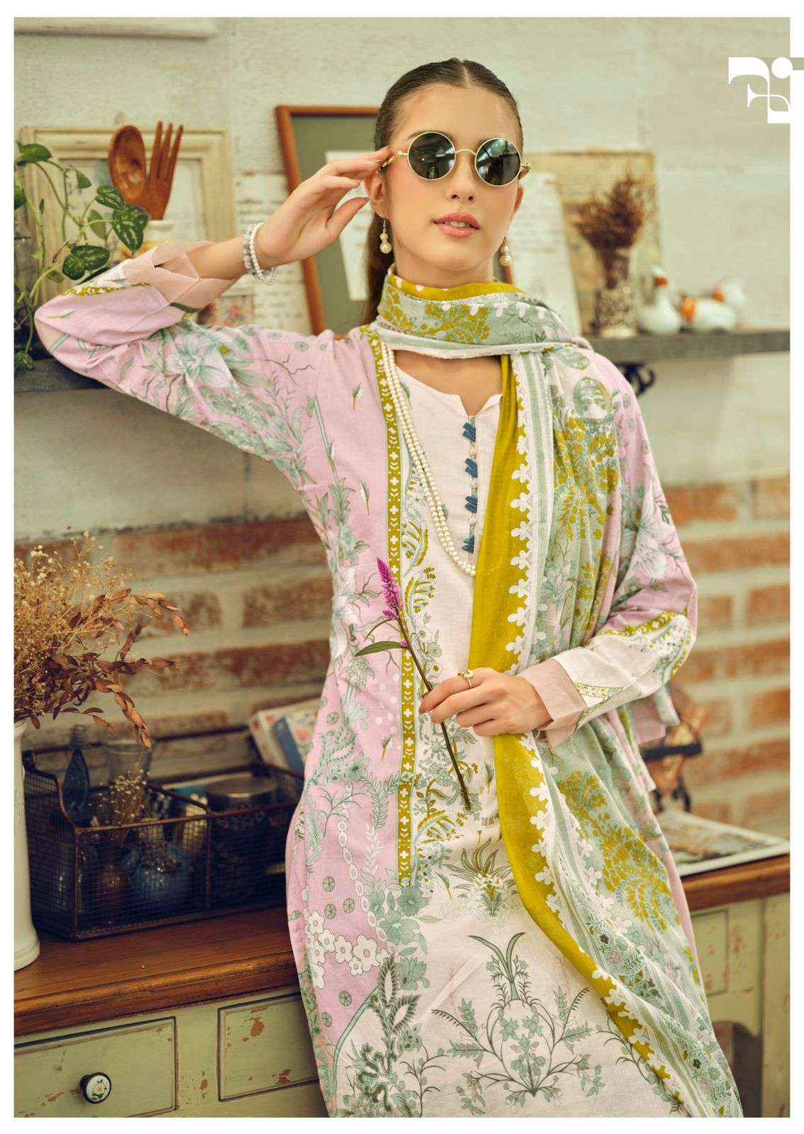Ishaal Prints Gulmohar Combo Pure Lawn Cotton Salwar Kameez Wholesale Rate ( 10 Pcs Catalog )