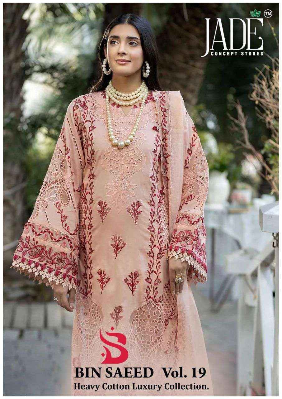 Jade Bin Saeed Heavy Luxury Vol 19 Wholesale - Surat Textile Market