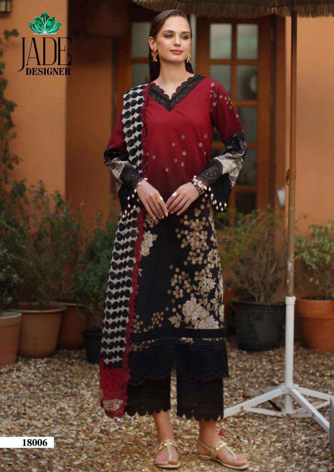 Jade Crimsons Vol 18 Cambric Cotton Dress Material Wholesale Price ( 6 pc Catalogue )