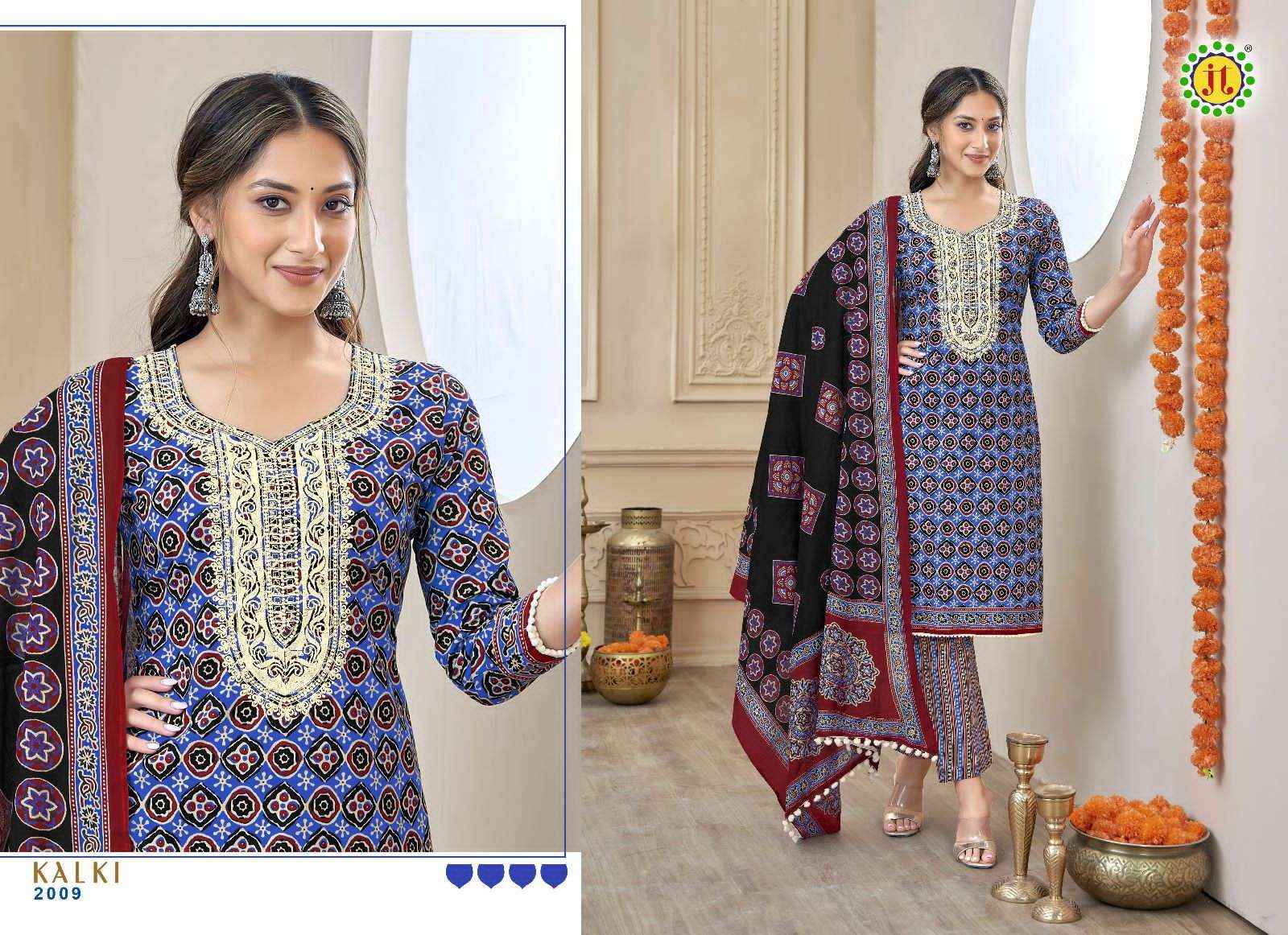 Jt Kalki Vol 2 Cotton Ladies Salwar Suit Wholesale Price ( 10 Pcs Catalogue )