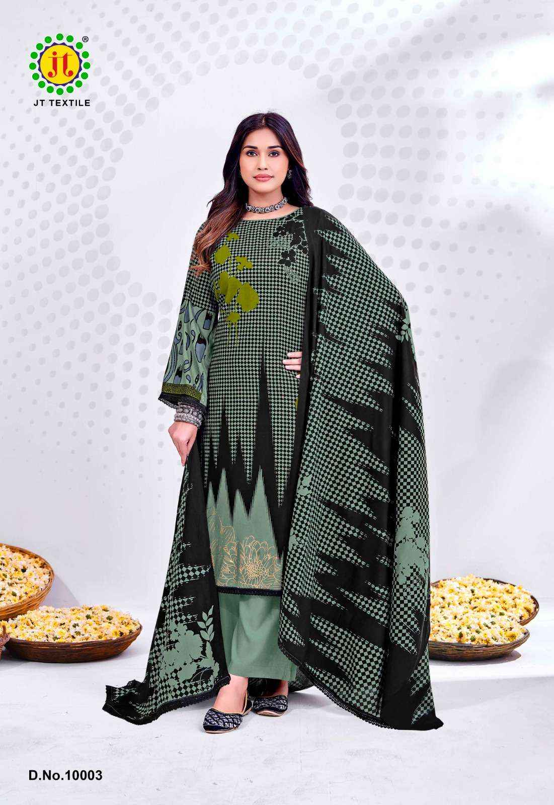 JT Nigaar Vol 10 Rayon Dress Material Wholesale surat 5 Pcs catalogue