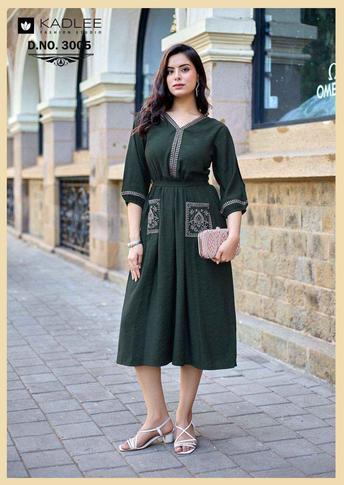 Kadlee Aleena Viscose Gown Wholesale Rate ( 5 Pcs Catalog )