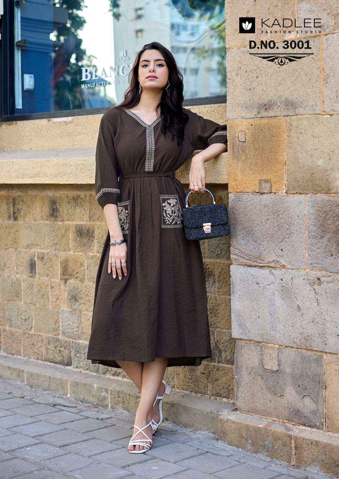 Kadlee Aleena Viscose Gown Wholesale Rate ( 5 Pcs Catalog )