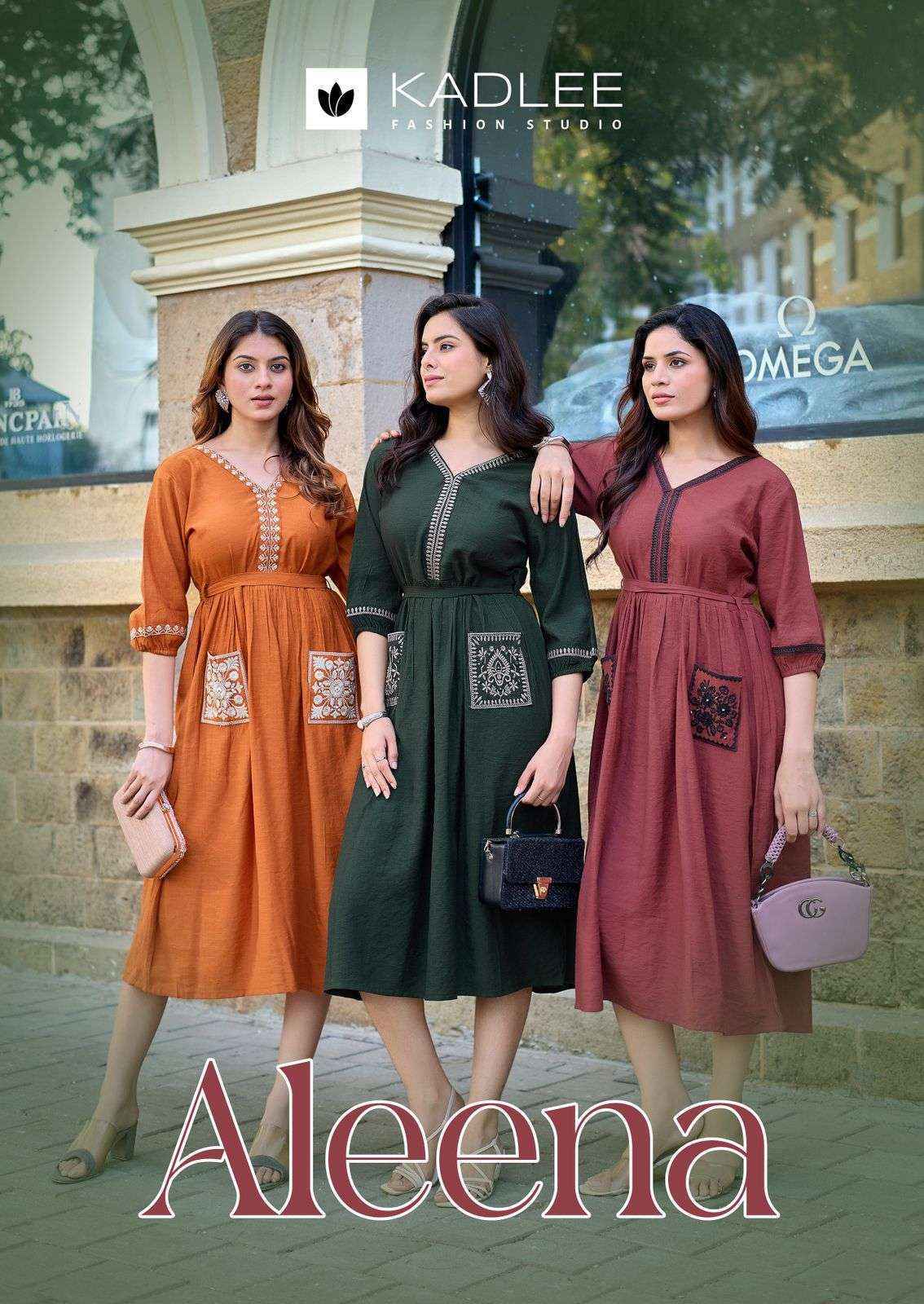 Kadlee Aleena Viscose Gown Wholesale Rate ( 5 Pcs Catalog )