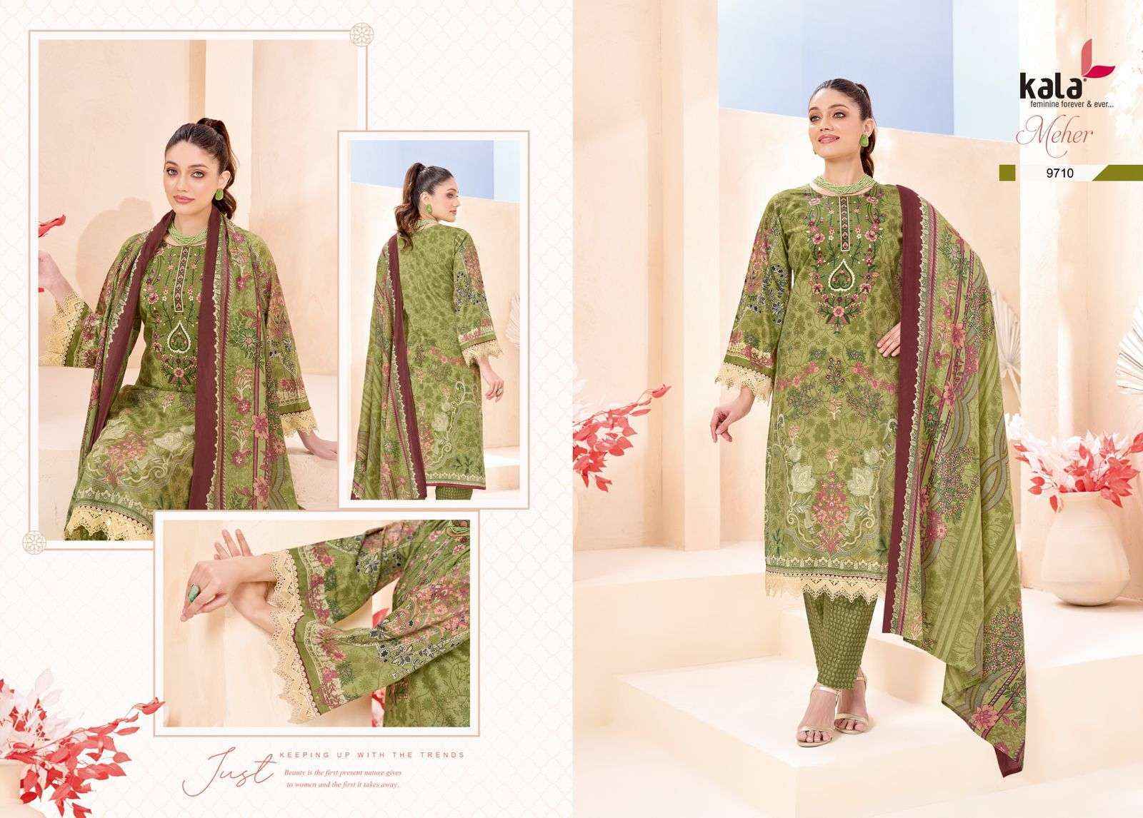 Kala Meher Vol 12 Cotton Salwar Kameez Wholesale Rate ( 12 Pcs Catalog )