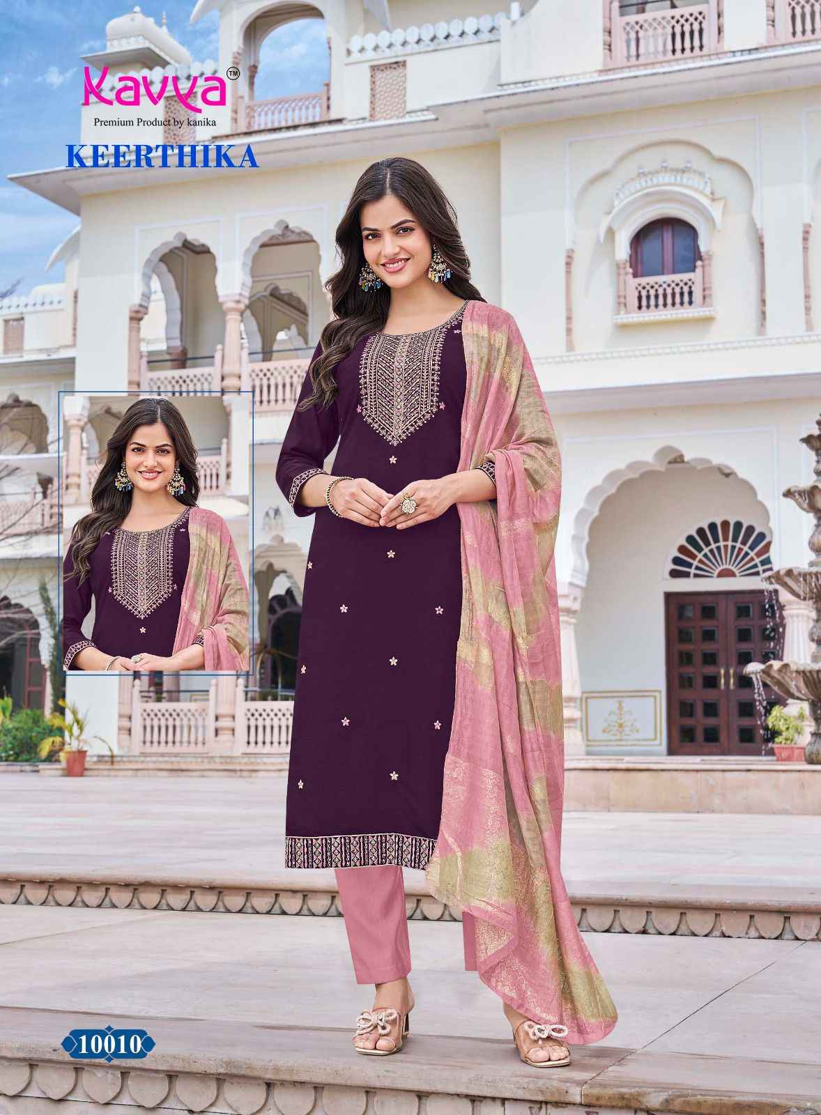 Kavya Keerthika Vol 10 Viscose Readymade suits Wholesale Price ( 10 Pcs Catalogue )
