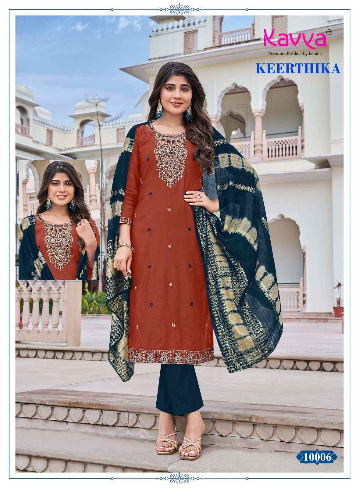 Kavya Keerthika Vol 10 Viscose Readymade suits Wholesale Price ( 10 Pcs Catalogue )
