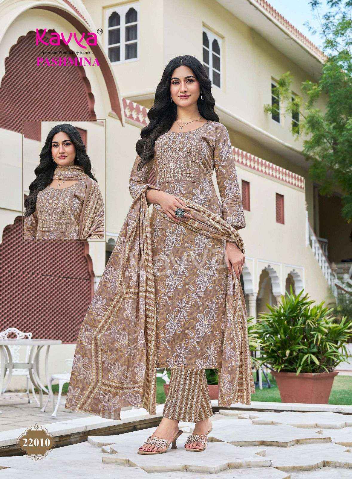 Kavya Pashmina Vol 22 Malasian Readymade Suits Wholesale price 10 pcs Catalogue