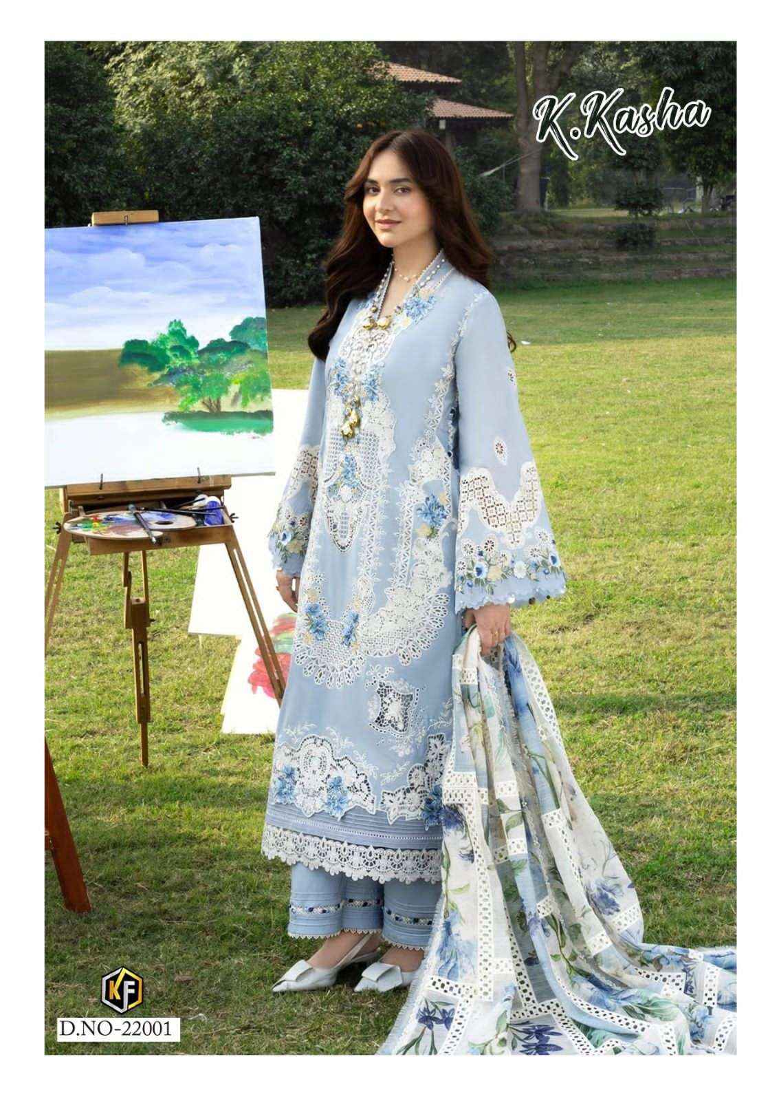 Keval Fab K Kasha Vol 22 Exclusive Cotton Salwar Kameez Wholesale Rate ( 6 Pcs Catalog )