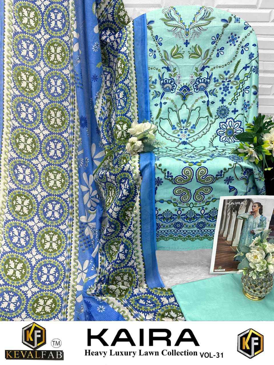 Keval Fab Kaira Vol 31 Lawn Cotton Salwar Kameez Wholesale Collection ( 6 Pcs Catalog )