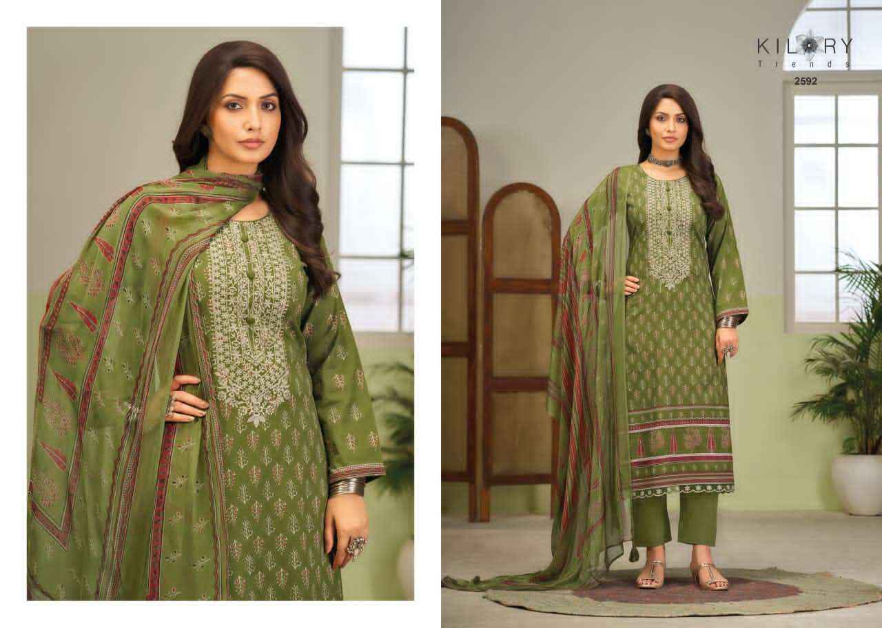 Kilory Rangmanch Pure Lawn Cotton Ladies Salwar Kameez Wholesale Rate ( 6 Pcs Catalog )