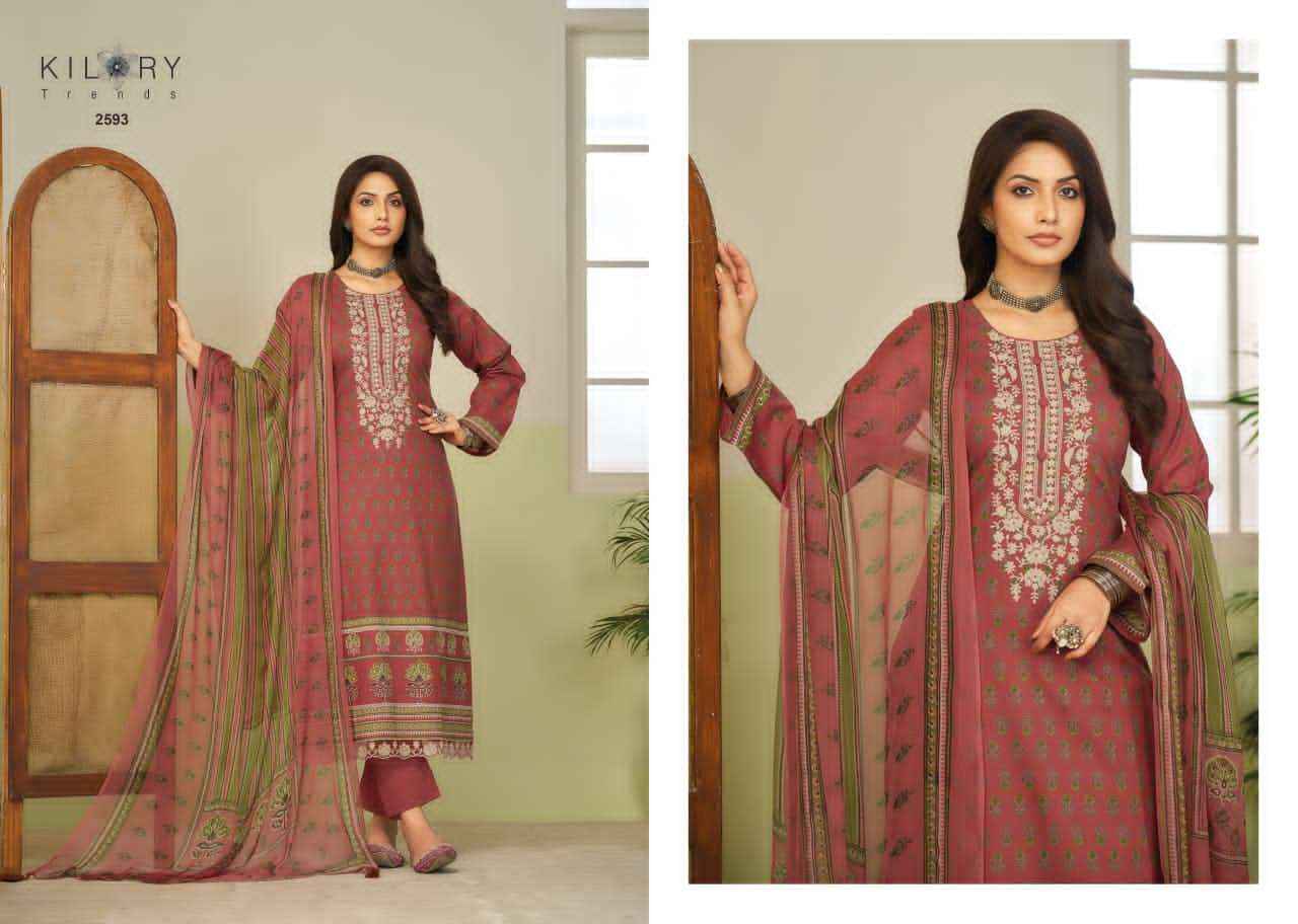 Kilory Rangmanch Pure Lawn Cotton Ladies Salwar Kameez Wholesale Rate ( 6 Pcs Catalog )