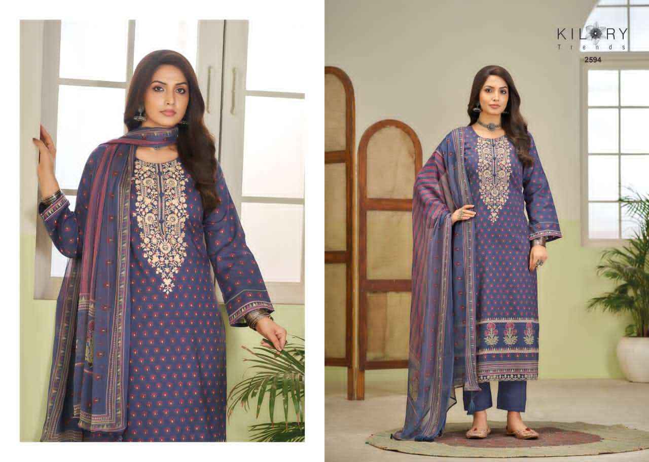 Kilory Rangmanch Pure Lawn Cotton Ladies Salwar Kameez Wholesale Rate ( 6 Pcs Catalog )