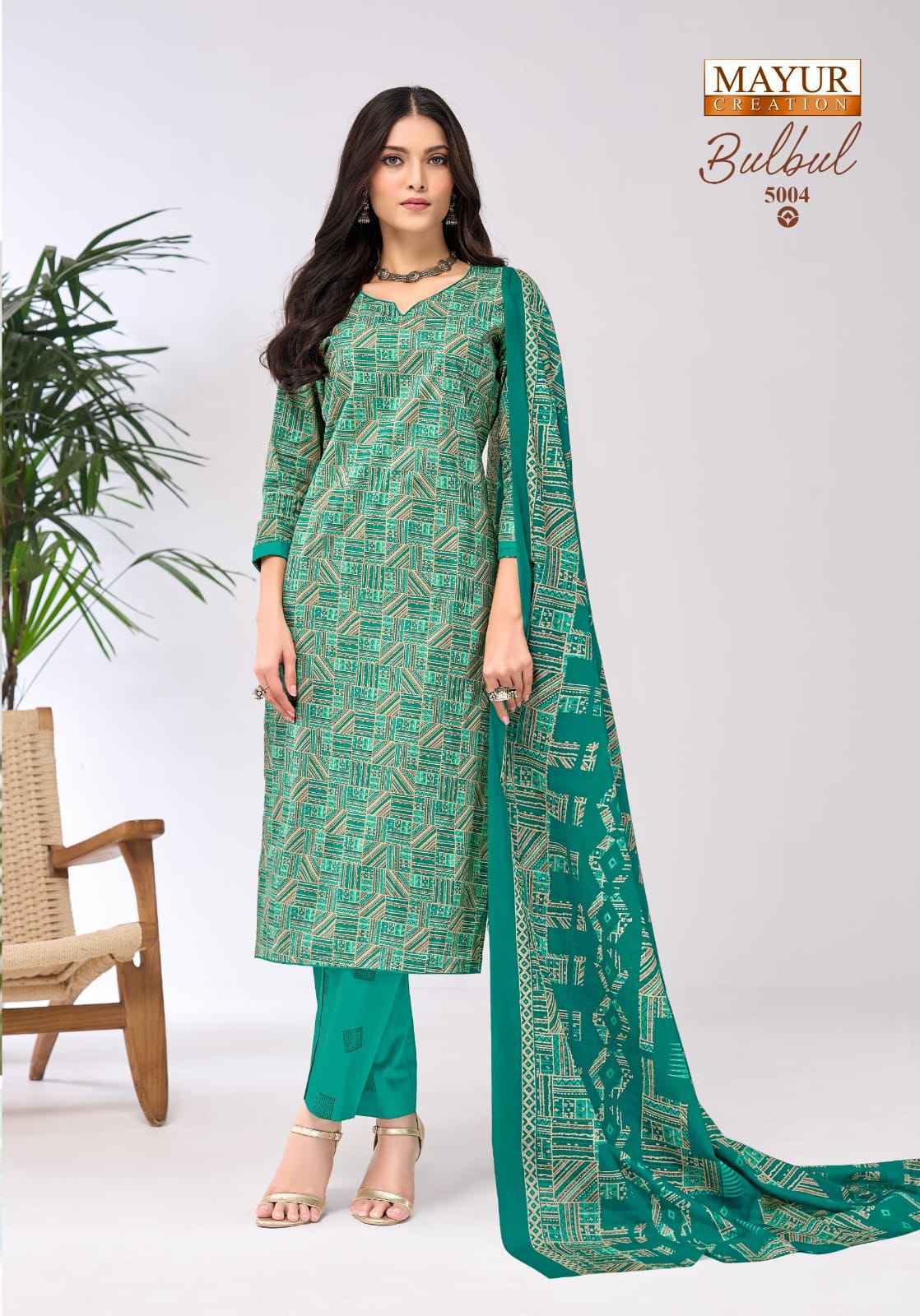 Mayur Creation Bulbul Vol 5 Cotton Salwar Kameez Wholesale Rate ( 10 Pcs Catalog )