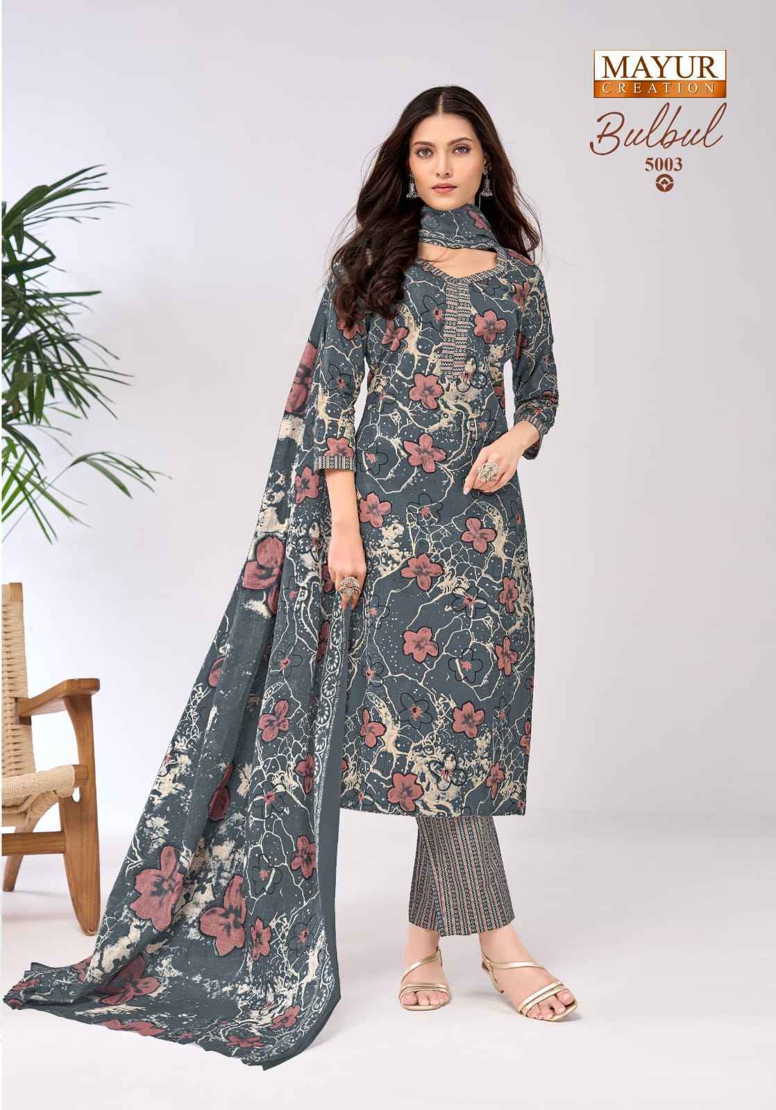 Mayur Creation Bulbul Vol 5 Cotton Salwar Kameez Wholesale Rate ( 10 Pcs Catalog )