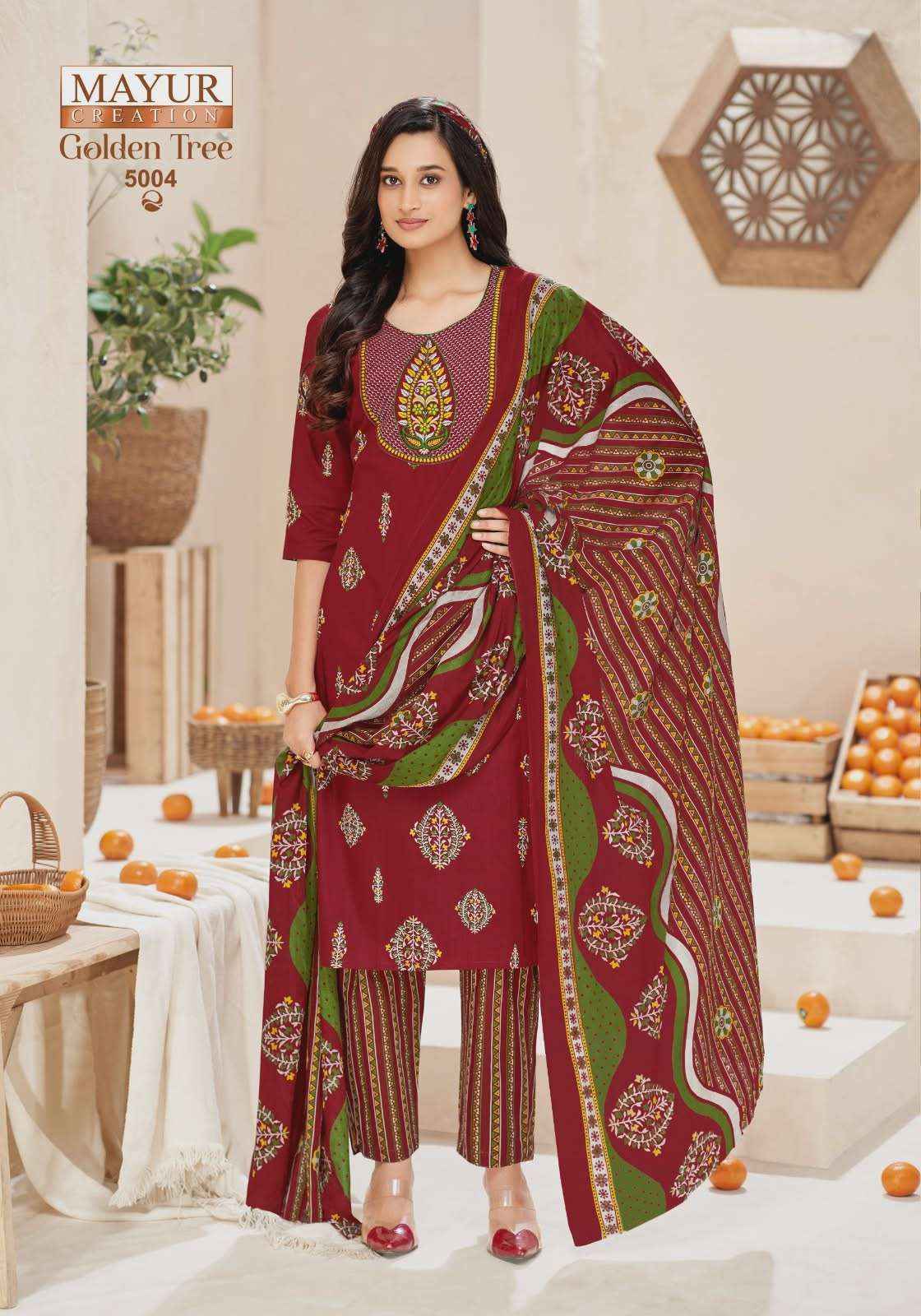 Mayur Golden Tree Vol 5 Cotton Readymade suits wholesale Price (10 pcs Catalogue )