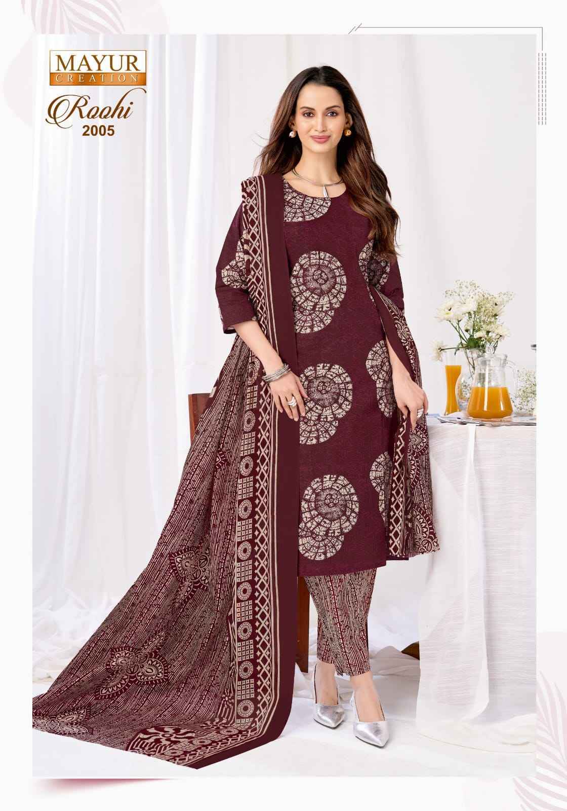 Mayur Roohi Vol 2 Cotton Dress Material Wholesale price 10 pcs Catalogue