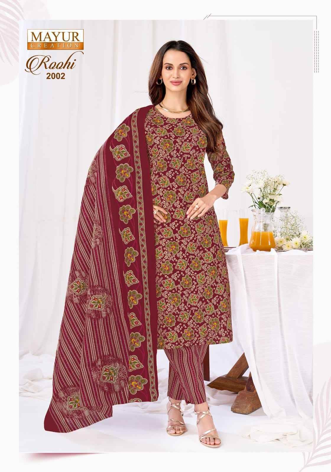 Mayur Roohi Vol 2 Cotton Dress Material Wholesale price 10 pcs Catalogue