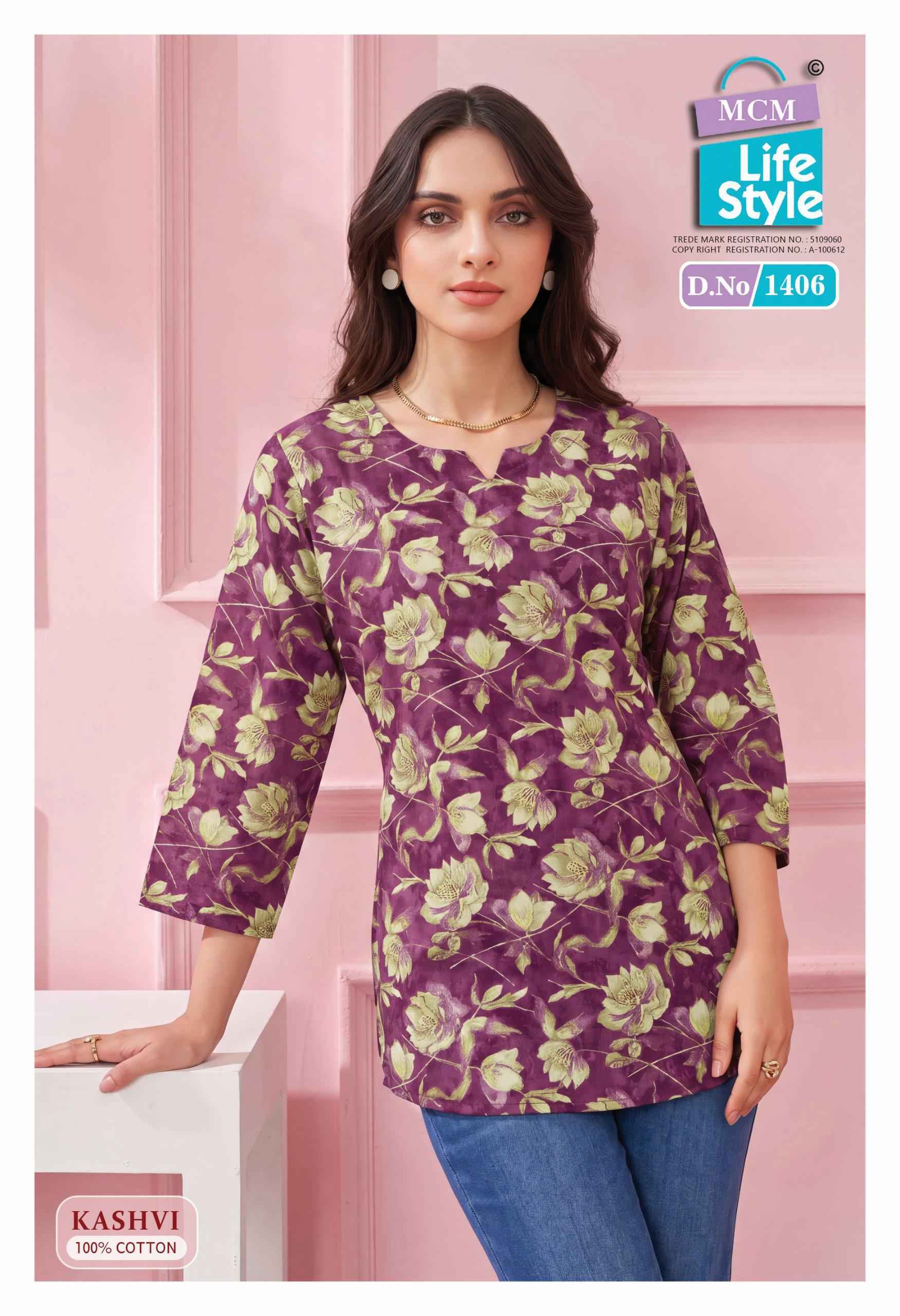 MCM Lifestyle Kashvi Vol 14 Wholesale Cotton Kurti ( 10 pcs Catalogue )