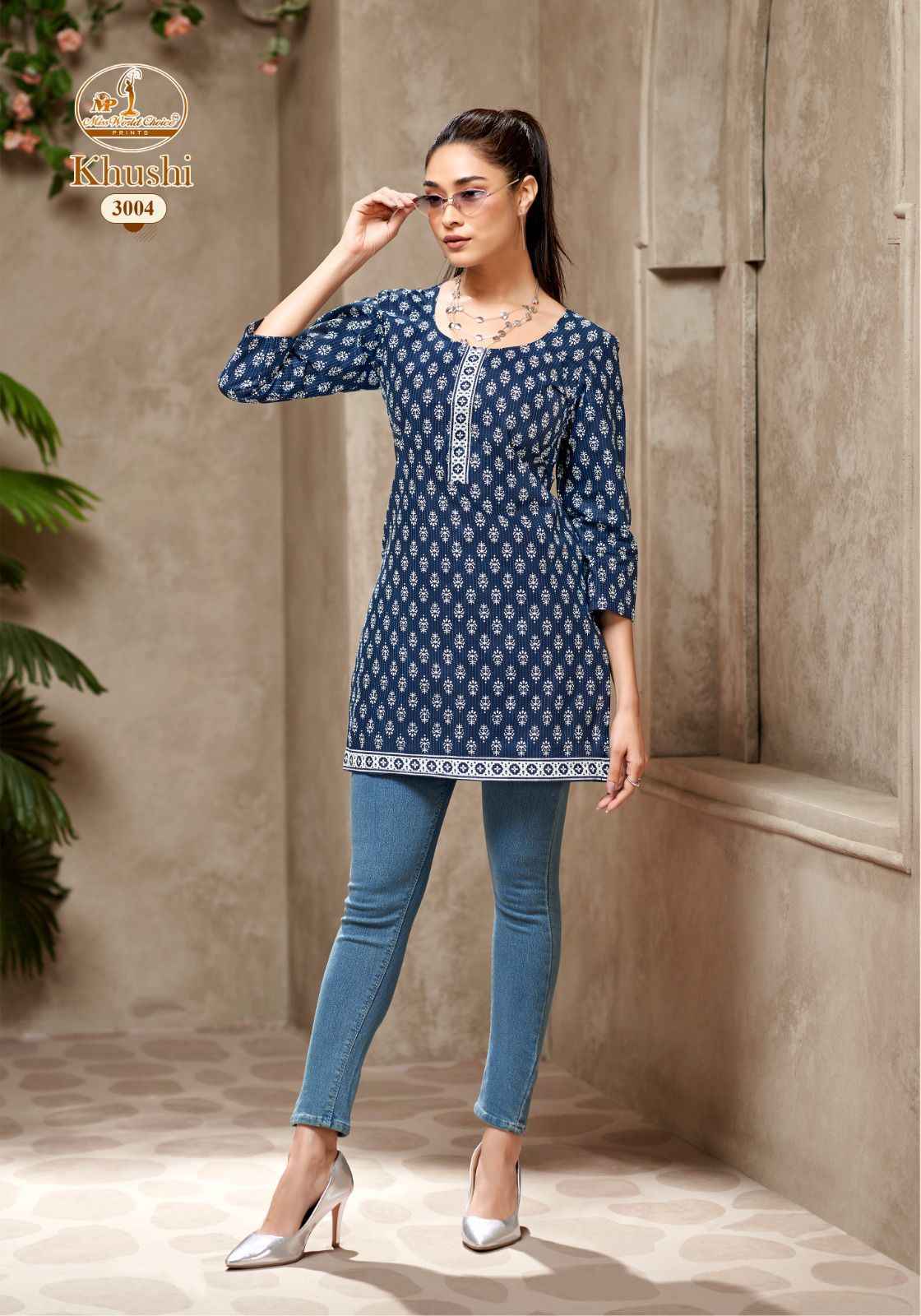Miss World Khushi Vol 3 Cotton Printed Short Top Wholesale Price ( 10 Pcs Catalogue )