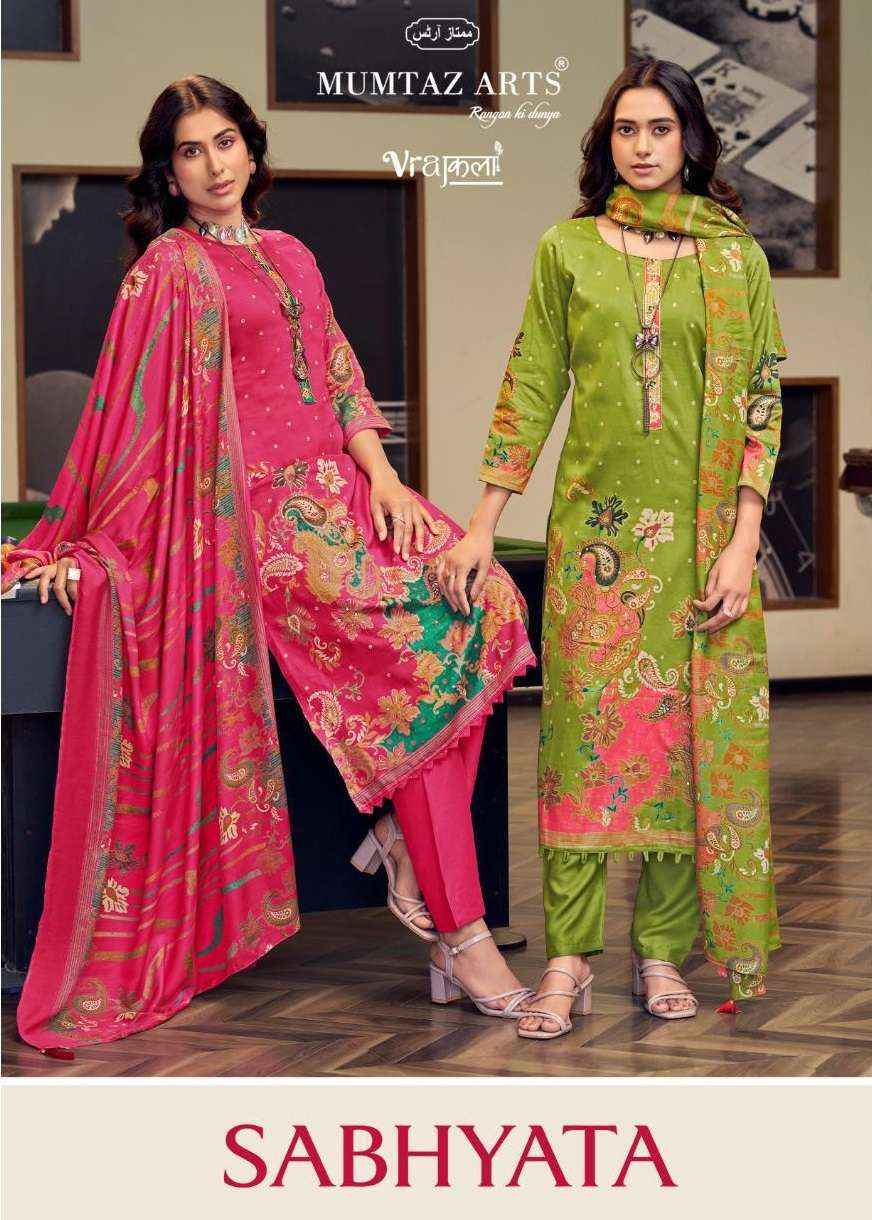 Mumtaz Arts Sabhyata Viscose Suits New Catalogue Wholesale ( 4 Pcs Catalogue )