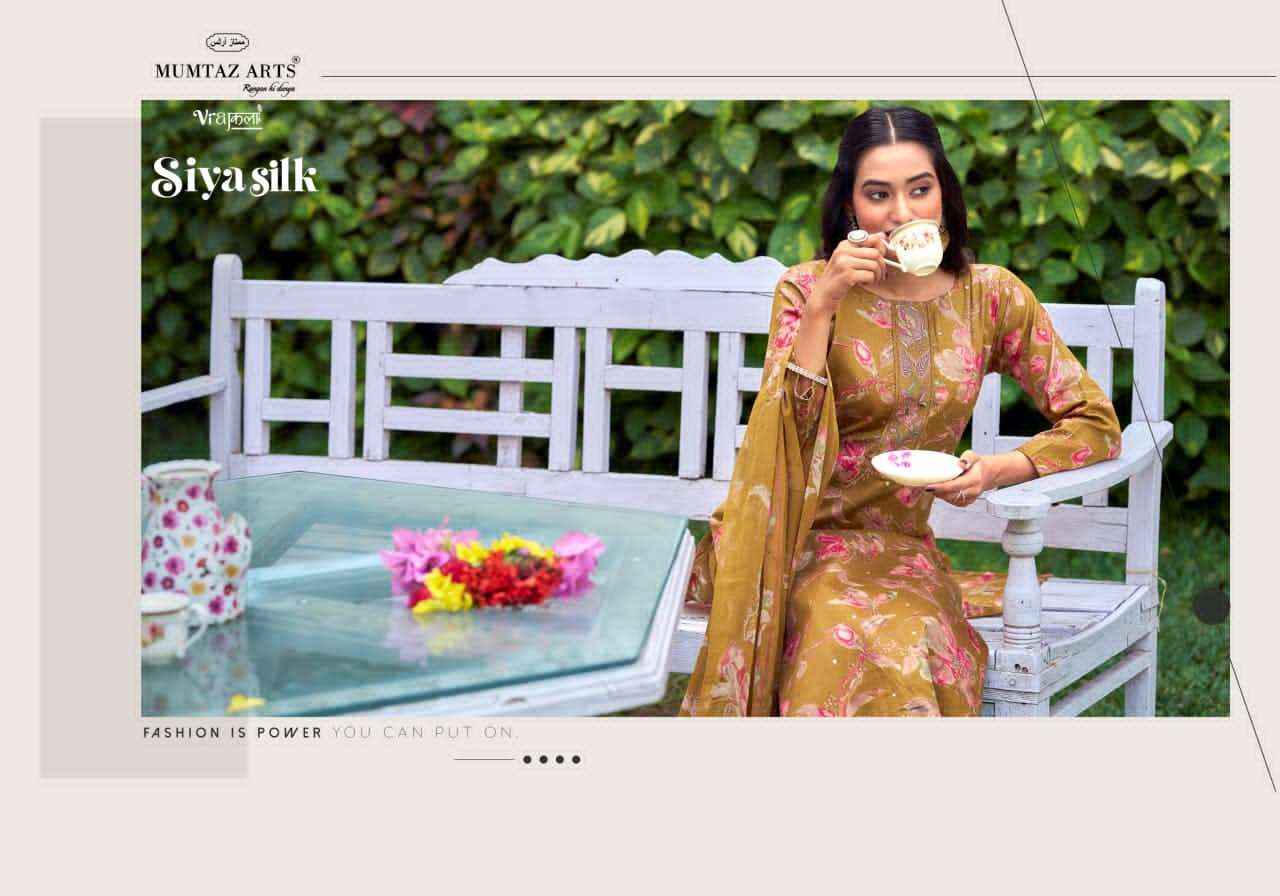 Mumtaz Arts Siya Silk Jam Satin Dress Material Wholesale Market Wholesale ( 6 Pcs Catalogue )