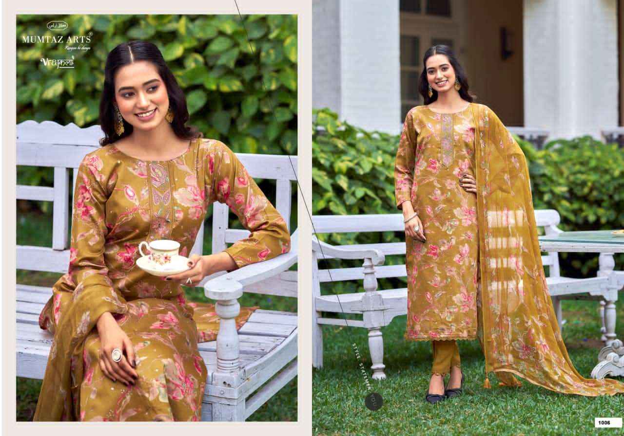 Mumtaz Arts Siya Silk Jam Satin Dress Material Wholesale Market Wholesale ( 6 Pcs Catalogue )