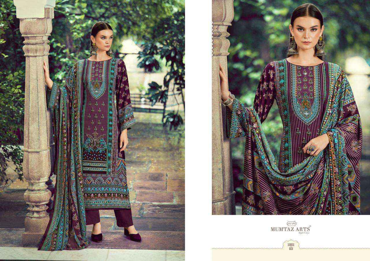 Mumtaz Arts Zeenat Viscose Rayon Salwar Kameez Wholesale Rate ( 5 Pcs Catalog )