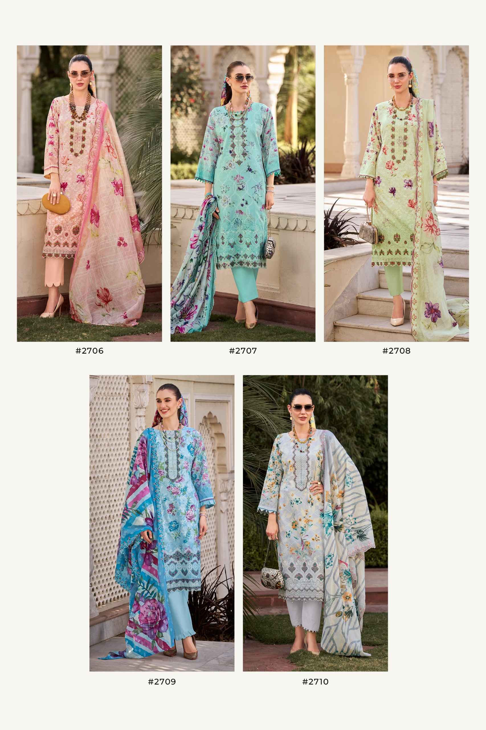 Pakiza Prints Chikankari Vol 27 Wholesale Surat 10 Pcs set