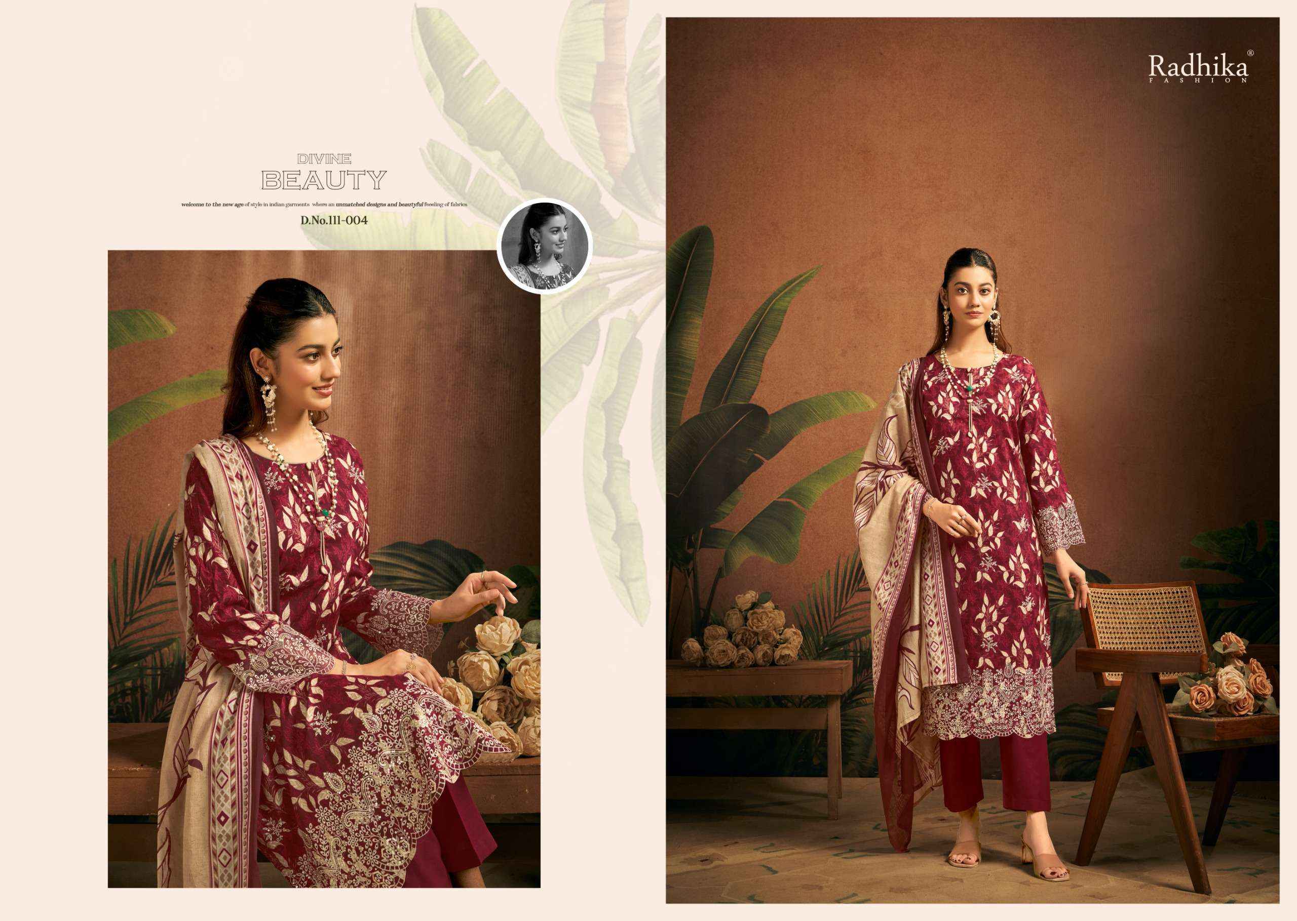 Radhika Fashion Azara Saira Lawn Cotton Dress Material Wholesale Price ( 6 pcs Catalogue )