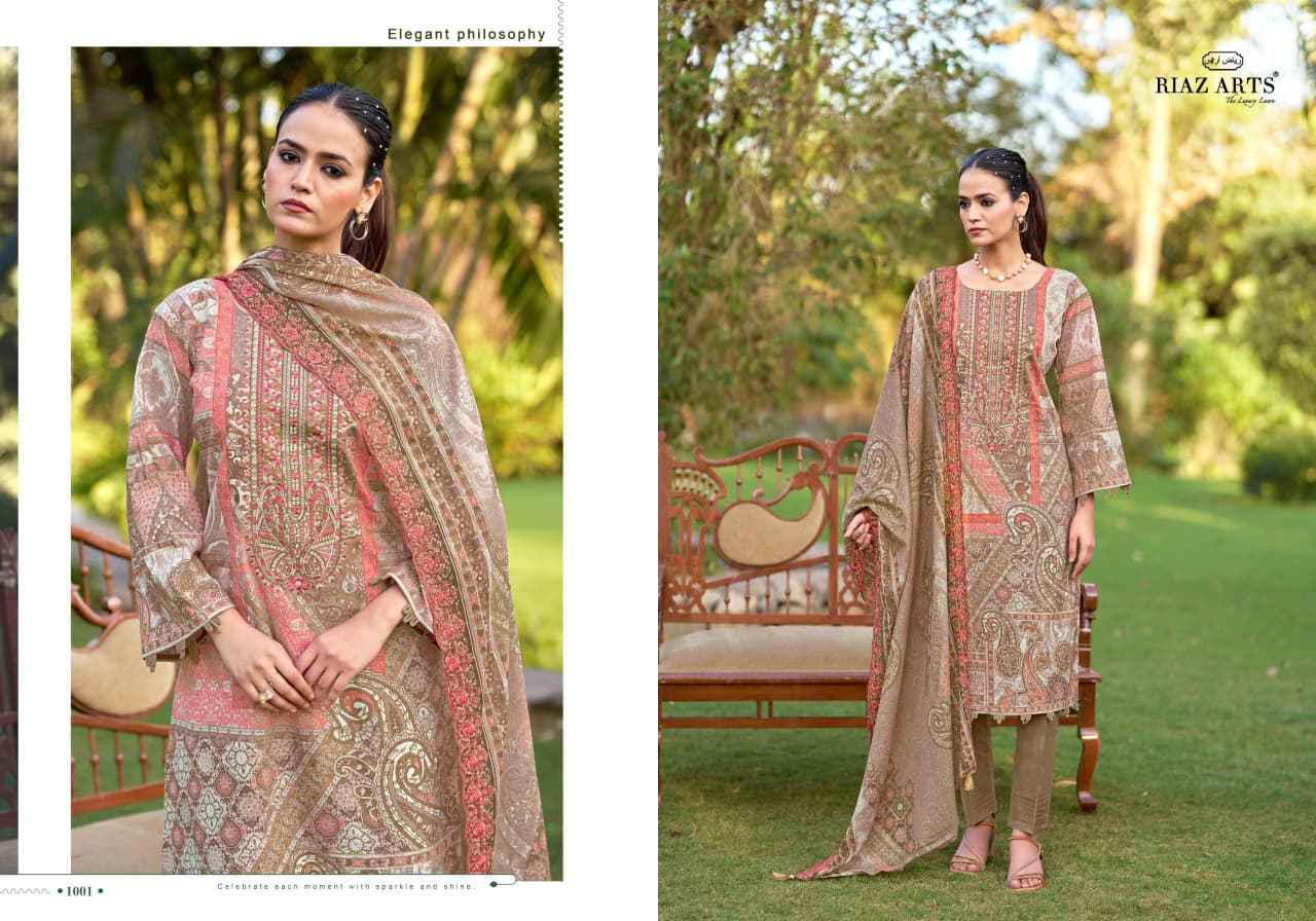RIAZ ARTS BIN SAEED FARMAISH VOL 2 LAWN COTTON DRESS MATERIAL ( 6 PCS CATALOGUE )
