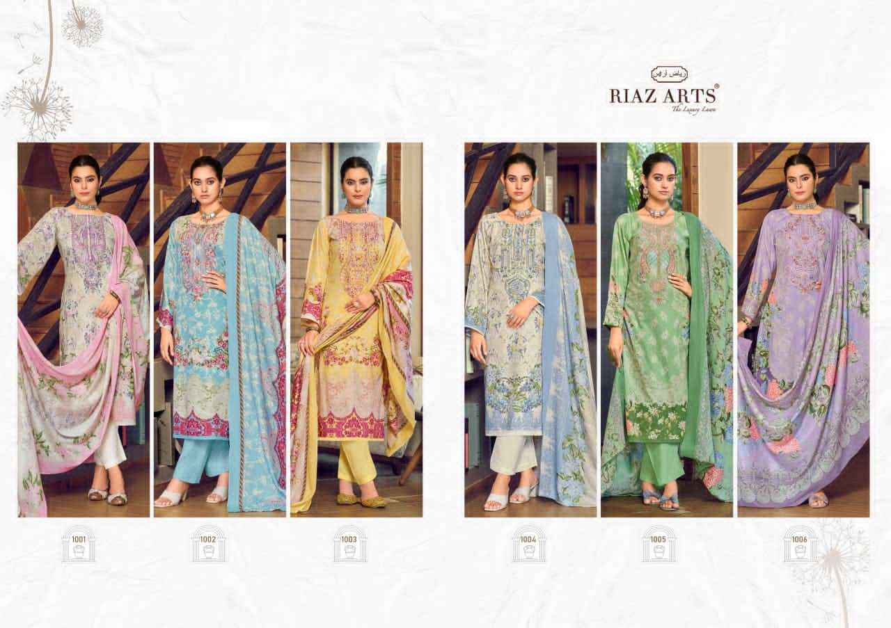 Riaz Arts Musafir Vol 32 Premium Wear Cotton Salwar Kameez Wholesale Rate ( 6 Pcs Catalog )