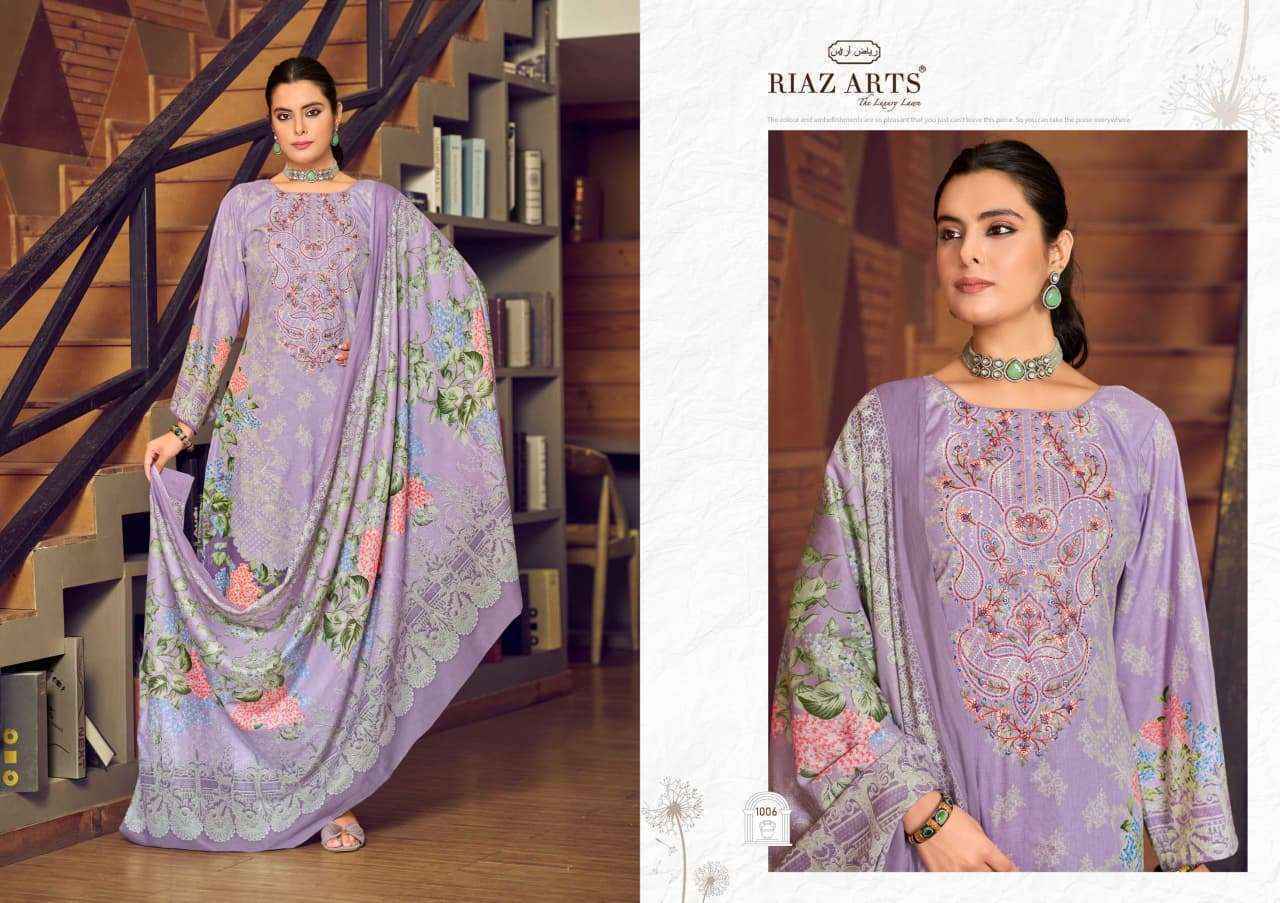Riaz Arts Musafir Vol 33 Lawn Cotton Salwar Kameez Wholesale Rate ( 6 Pcs Catalog )