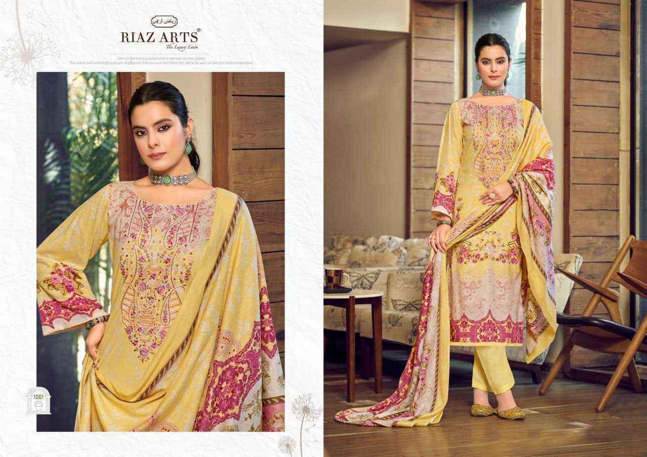 Riaz Arts Musafir Vol 33 Lawn Cotton Salwar Kameez Wholesale Rate ( 6 Pcs Catalog )