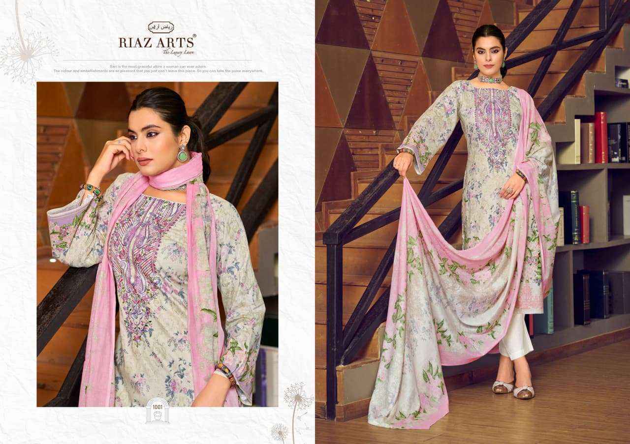 Riaz Arts Musafir Vol 33 Lawn Cotton Salwar Kameez Wholesale Rate ( 6 Pcs Catalog )