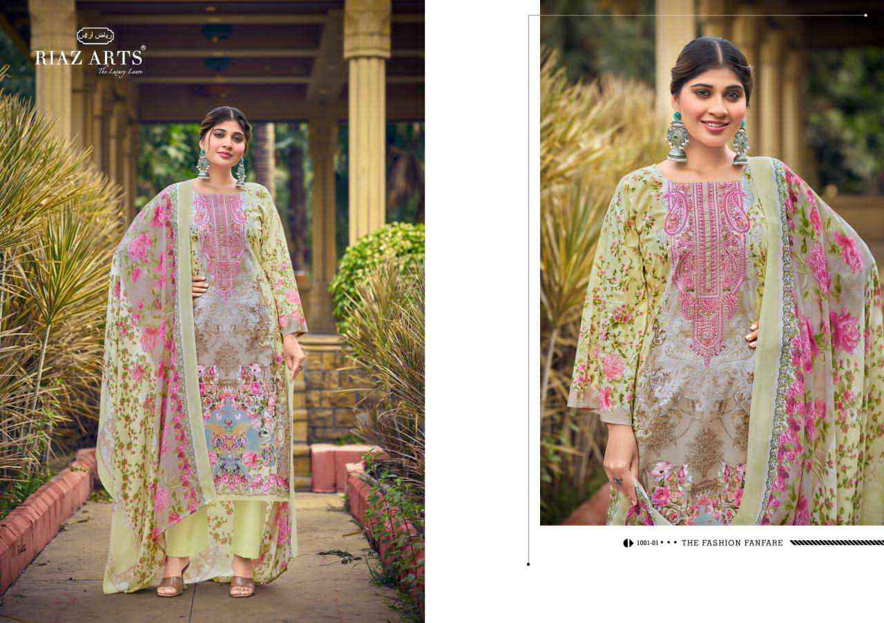 Riaz Arts Musafir Vol 35 Exclusive Cotton Salwar Kameez Wholesale Rate ( 6 Pcs Catalog )
