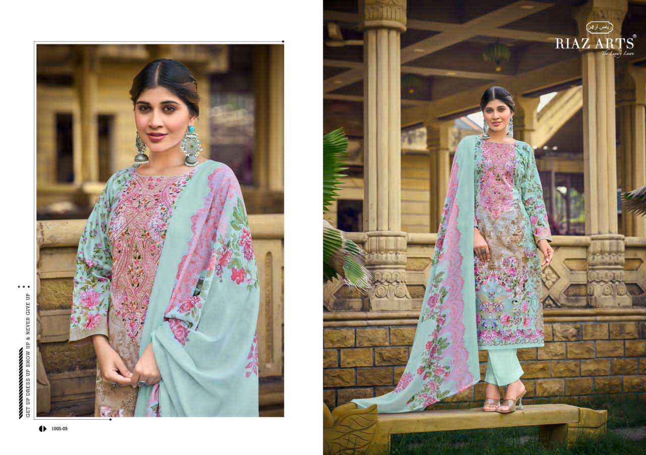 Riaz Arts Musafir Vol 35 Exclusive Cotton Salwar Kameez Wholesale Rate ( 6 Pcs Catalog )