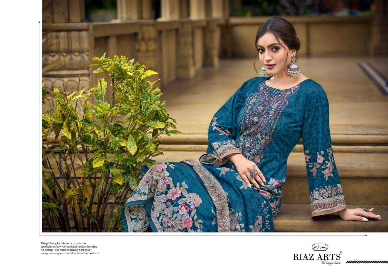 Riaz Arts Musafir Vol 35 Exclusive Cotton Salwar Kameez Wholesale Rate ( 6 Pcs Catalog )