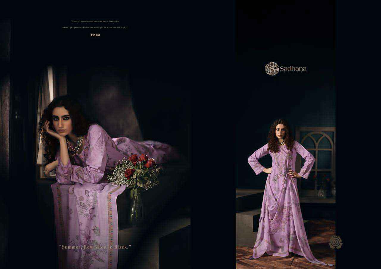 Sadhana Gulzar Cotton Digital Printed Ladies Salwar Kameez Wholesale Rate ( 6 Pcs Catalog )